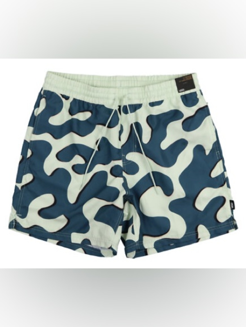 VANS PRIMARY PRINT ELASTIC 17" BOARDSHORTS CLEARLY AQUA/VANS TEAL